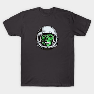 Green Astronaut Skull T-Shirt